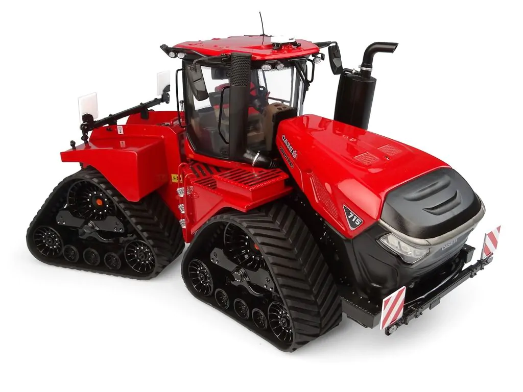 Metalowy model traktora na gąsienicasch Case IH Quadtrac 715