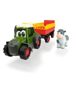 Happy Fendt - traktor z przyczepą do przewozu zwierząt Dickie Toys