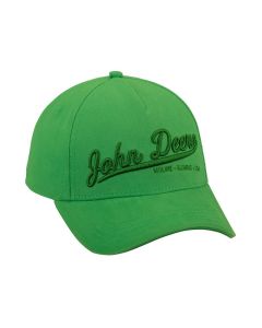 Zielona czapka John Deere 3D - Wysokiej Jakości Bawełna | Styl i Komfort