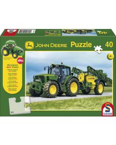 Puzzle John Deere 6630 z opryskiwaczem + ciągnik Siku
