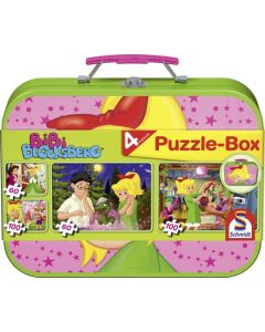 Puzzle-Box Bibi Blocksberg w metalowym pudełku, dla dzieci powyżej 3 lat. 