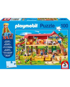 Puzzle Playmobil gospodarstwo z figurką