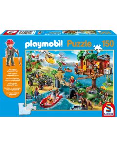 Puzzle Playmobil domek na drzewie z figurką