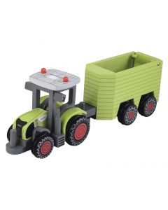 Traktor Claas Kids Axion 870 Traktor z przyczepą do przewozu zwierząt - Zestaw Zabawowy dla Małych Rolników