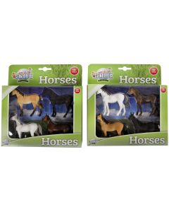 Zestaw 4 modeli koni w skali 1:32 - Kids Globe | Diorama, Zabawki