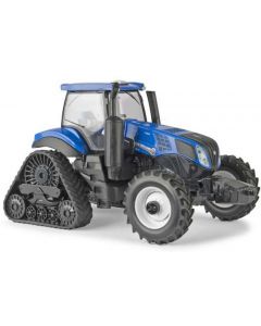 Model traktora New Holland T8.435 SmartTrax w skali 1:32 firmy Ertl.