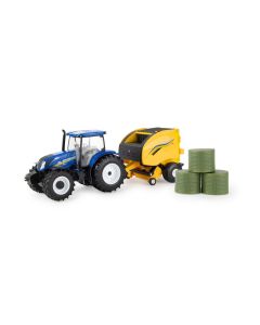 New Holland T6.175 z prasą do bel