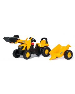 Traktor na pedały JCB z ładowaczem i przyczepą RollyKid Rolly Toys R02383