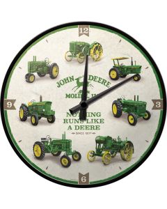 Zegar ścienny z traktorami John Deere