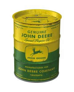 Metalowa skarbonka John Deere beczka na olej od Nostalgic-Art
