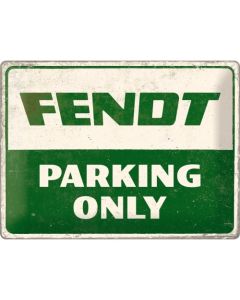 Metalowa tablica Fendt Parking Only