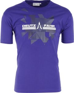 T-shirt Deutz-Fahr niebieski męski rozmiar S