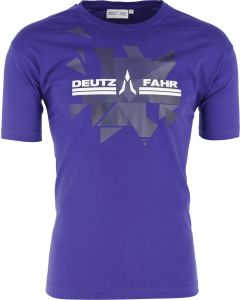 T-shirt Deutz-Fahr niebieski męski rozmiar 3XL