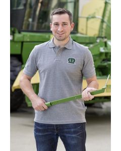 Polo Krone szare z logo-2XL
