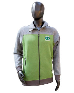 Bluza Krone rozpinana zielono-szara