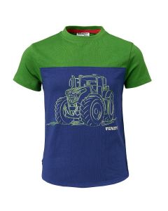 Koszulka Fendt dziecięca zielono-niebieska rozmiar 98/104