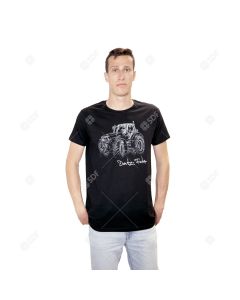 Czarny T-shirt Deutz-Fahr męski rozmiar M