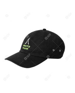 Czarna czapka Deutz-Fahr z logo - niezawodny styl dla każdego!