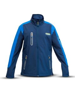 Kurtka softshell New Holland męska niebieska wodoodporna i wiatroszczelna