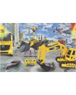 Puzzle Jamara z motywem maszyn budowlanych RC