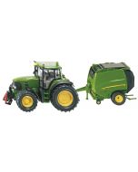John Deere 7530 z prasą JD 990 Siku 1:87 1665