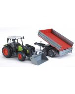 Claas Nectis 267 F z ładowaczem i przyczepą Bruder 1:16 02112