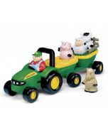 John Deere wóz ze zwierzętami