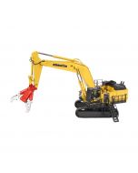 Koparka Komatsu PC1250 z wyposażeniem do wyburzeń NZG 1:50 | Metalowy model kolekcjonerski