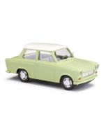 Trabant P601 pastelowa zieleń z białym dachem Busch 53106 1:87