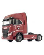 Ciągnik siodłowy Iveco S-Way 4x2 czerwony - Edycja S-Way - Model MarGe Models 1:32