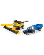 New Holland CR9.90 Combine Harvesting Set Ertl 1:64 – model kolekcjonerski