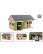 Stajnia dla koni z 2 boksami i pomieszczeniem do przechowywania koni | Makieta Diorama