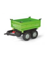 Przyczepa Mega dwuosiowa zielona Rolly Toys R12150