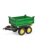 Przyczepa Mega dwuosiowa zielona, Rolly Toys 122004