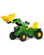 Traktor na pedały John Deere 6210R z ładowaczem rollyFarmtrac R61109 Rolly Toys