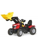 Traktor na pedały Massey Ferguson z ładowaczem i ogumieniem rollyFarmtrac R61114.