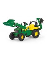 Traktor na pedały John Deere z ładowaczem i koparką rollyJunior R81107 Rolly Toys