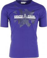 T-shirt Deutz-Fahr niebieski męski rozmiar 2XL
