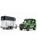 Land Rover z przyczepką dla koni Bruder 1:16 02592
