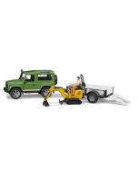 Land Rover z przyczepką i JCB 8010 CTS Bruder 1:16 02593