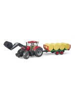 Case IH Optum 300 CVX z ładowaczem i przyczepą Bruder 1:16 03198